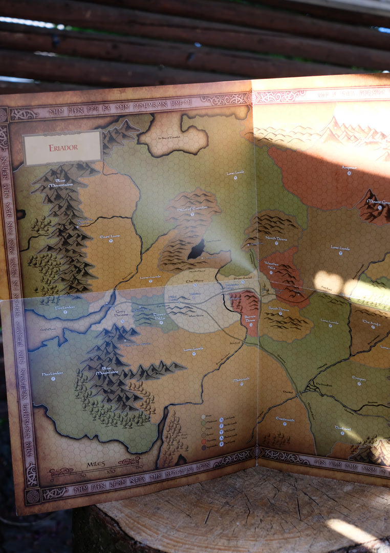 Mordor + Eriador map